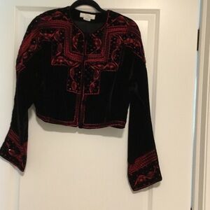 Velvet Embroidered and beaded jacket